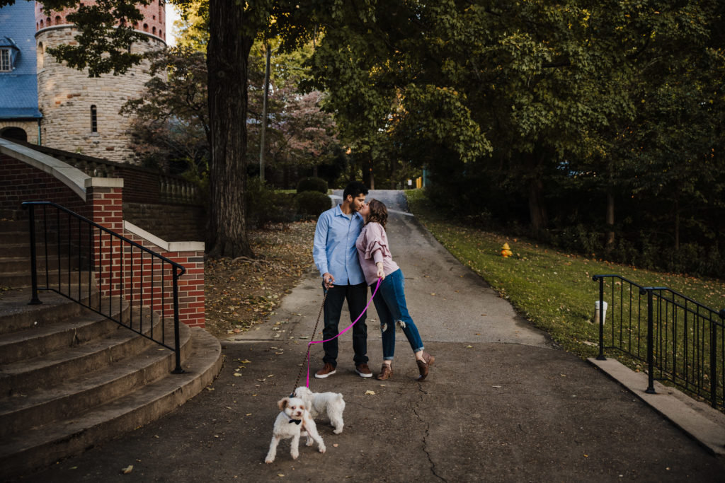 Engagement session with dogs by Klem Photography Nashville Wedding Photographer