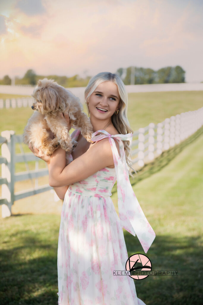 newburgh indiana senior pics with dog